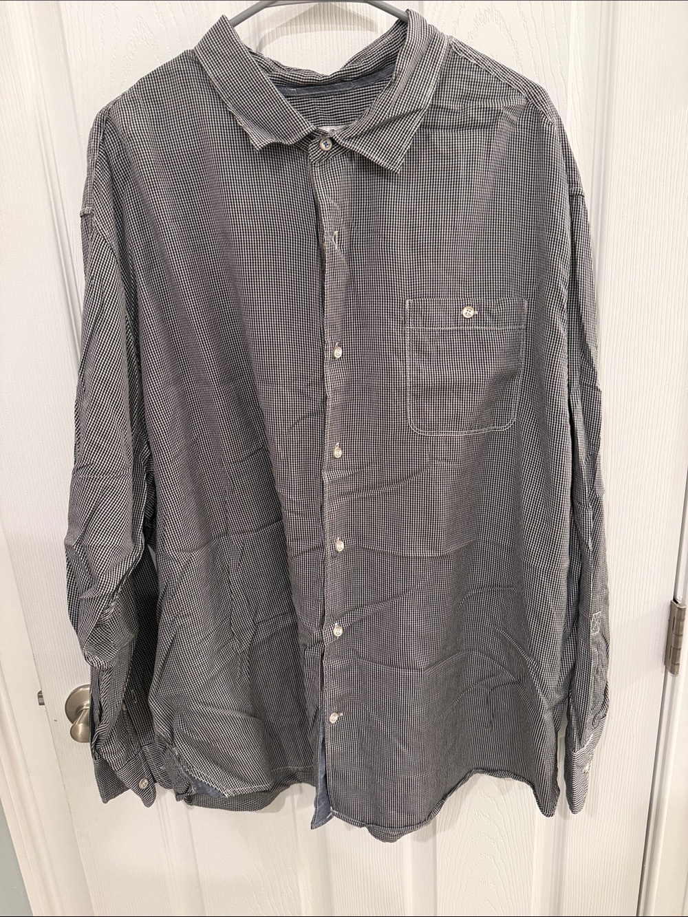 Tommy Bahama Men's Grey Micro-Check Button-Down Shirt